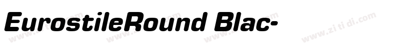 EurostileRound Blac字体转换